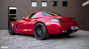 Mercedes-Benz SLS AMG Coupe by Brabus & RACE! on Vossen Wheels 2018 года 